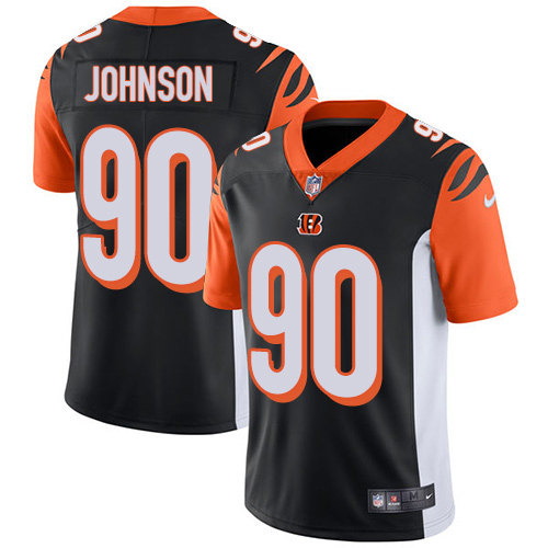 Nike Bengals #90 Michael Johnson Black Team Color Men's Stitched NFL Vapor Untouchable Limited Jersey